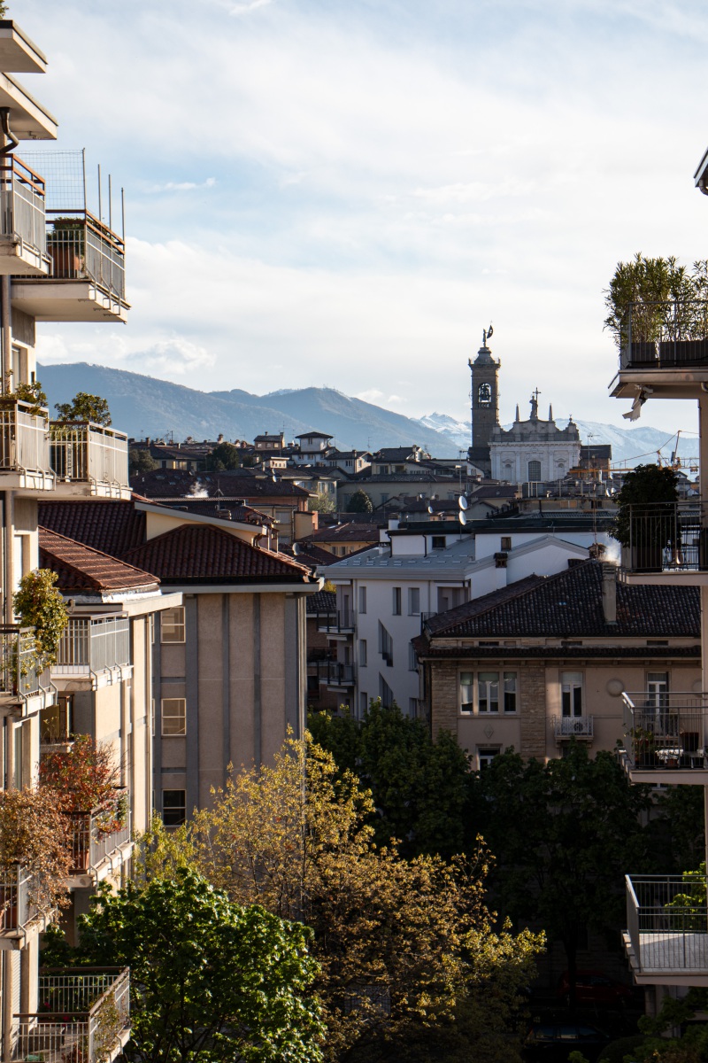 Bergamo, Blick aus dem Hotelzimmer