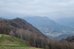 Wanderung, Blick vom Canto Alto ins Tal